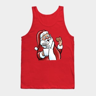 Coffee Break Santa Tank Top